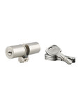 THIRARD - Cylindre adaptateur rond T2 FIC  41x41 mm  diamètre 26mm  4 clés - THIRARD
