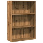 vidaXL Bibliothèque chêne artisanal 80x30x114 cm bois d'ingénierie