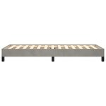 vidaXL Cadre de lit Gris clair 80x200 cm Velours