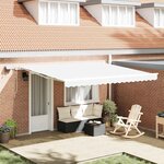 vidaXL Auvent Rétractable with 400 × 350 cm Blanc