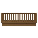 vidaXL Lit de jour sans matelas marron miel 100x200 cm bois pin massif