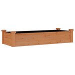 vidaXL Lit surélevé de jardin doublure 120x45x25 cm bois massif sapin