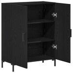 vidaXL Buffet Chêne noir 69 5 x 34 x 90 cm Bois d'ingénierie