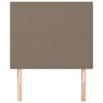 vidaXL Tête de lit Taupe 90x5x118/128 cm Tissu