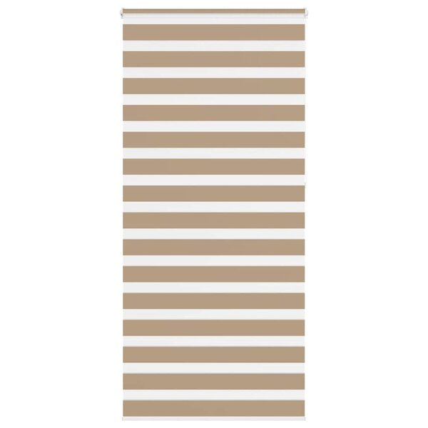 vidaXL Store zèbre marron sable largeur du tissu 110 9 cm polyester