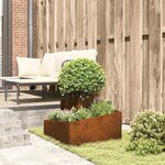 vidaXL Cache-pot de jardin Marron 60 x 60 x 50 cm