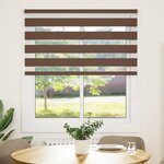 vidaXL Store zèbre marron 130x100cm largeur du tissu 125 9cm polyester