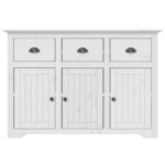 vidaXL Buffet BODO blanc 115 5x43x200 5 cm bois massif de pin