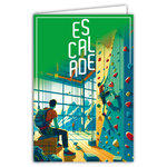 Carte ESCALADE sportive avec Enveloppe 12x17 5cm Pour sportif Grimpeur Grimpeuse champion(ne) Vitesse ou Bloc et difficulté - Collection Passion Sports des Jeux Olympiques - Fabriqué en France