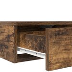 vidaXL Tiroirs de lit Chêne fumé 80x36.5x16.5 cm Bois reconstitué