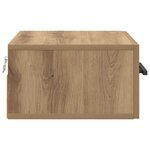 vidaXL Cabinet de chevet Montage mural chêne artisanal 35 x 35 x 20 cm