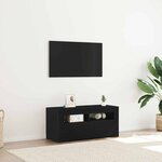 vidaXL Meuble TV Chêne noir 90 x 35 x 40 cm Bois d'ingénierie