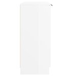 vidaXL Buffet Blanc brillant 60x30x70 cm Bois d'ingénierie