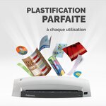 Plastifieuse à Chaud Lunar Format A3 pour Pochette Gris lumière FELLOWES