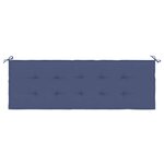 vidaXL Coussin de banc de jardin bleu marine 150x50x4 cm tissu oxford