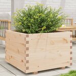 vidaXL Jardinière 70x70x49 5 cm bois de pin massif