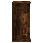 vidaXL Table de chevet chêne fumé 46 5x29x61 cm bois d'ingénierie