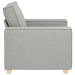 vidaXL Canapé Fauteuil Gris Nuage 100x78x84 cm Tissu