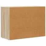 vidaXL Buffet Chêne Sonoma 80 5 x 35 x 59 cm Bois d'ingénierie