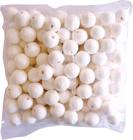 Boules cellulose blanches ø2 5cm (100 pièces)