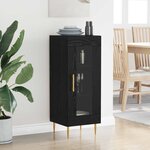 vidaXL Buffet Chêne noir 34 x 34 5 x 90 cm Bois d'ingénierie