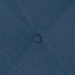 vidaXL Coussin de Dos Bleu 140 x 19 x 50 cm tissu