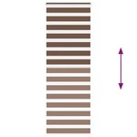 vidaXL Store zèbre marron 75x230 cm largeur du tissu 70 9 cm polyester