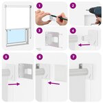 vidaXL Store enrouleur Protection UV Blanc 100 x 140 cm Polyester