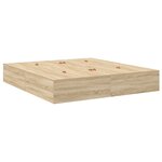 Cadre de lit de rangement vidaXL en chêne Sonoma 200x200 cm
