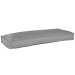 vidaXL Coussin pour banc de palette Gris 100 x 40 x 8 cm Tissu Oxford