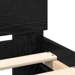 vidaXL Cadre de lit Chêne noir 75 x 190 cm Bois d'ingénierie