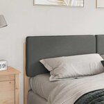 vidaXL Tête de lit capitonnée Marron et gris clair 180 cm Pin massif