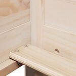vidaXL Lit de jour avec toit sans matelas 90x200 cm bois massif