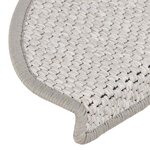 vidaXL Tapis d'escalier autocollants aspect sisal 15 Pièces 65x21x4 cm