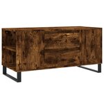 vidaXL Table basse chêne fumé 102x44 5x50 cm bois d'ingénierie