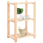 vidaXL Étagères de rangement à 3 niveaux 5 Pièces 60x38x90 cm Pin 150 kg