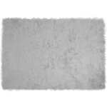 vidaXL Tapis en fausse Tafalla Gris 120 x 170 cm Polyester