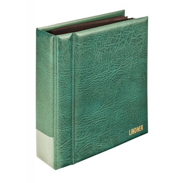 Album Multi-Collect Lindner pour cartes postales avec 30 feuilles. Couleur - Vert