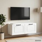 vidaXL Meuble TV mural Blanc 78 5 x 41 x 30 cm Bois d'ingénierie