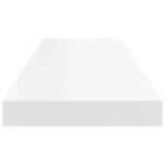 vidaXL Étagères murales flottantes 2 Pièces blanc 80x23 5x3 8 cm MDF