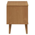 vidaXL Table de chevet MOLDE Marron 40x35x48 cm Bois de pin solide