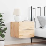 vidaXL Table de chevet Marron 39 x 34 x 33 cm Bois de pin massif