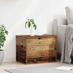 vidaXL Boîte de Rangement avec stockage Bois ancien 60 x 42 x 46 cm
