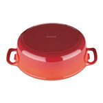 Grande cocotte ovale rouge en fonte vogue 6 l -  - fonteoui 230x125mm