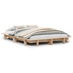 vidaXL Cadre de lit sans matelas 140x190 cm bois de pin massif