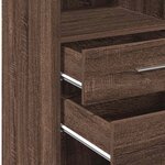 vidaXL Buffet haut chêne marron 30x42 5x124 cm bois d'ingénierie