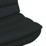 vidaXL Chaise pivotante Noir 63 x 75 x 76 cm PU brillant