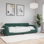 vidaXL Lit de repos vert foncé 80x200 cm velours