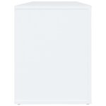 vidaXL Armoire à chaussures Blanc 100x35x45 cm Bois d'ingénierie