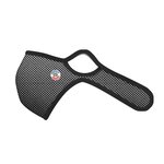 Masque vélo anti-pollution noir & blanc avec filtre FFP2 - taille L (homme & femme)
